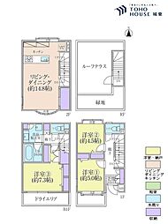 アリーナ赤塚 3LDKの間取り