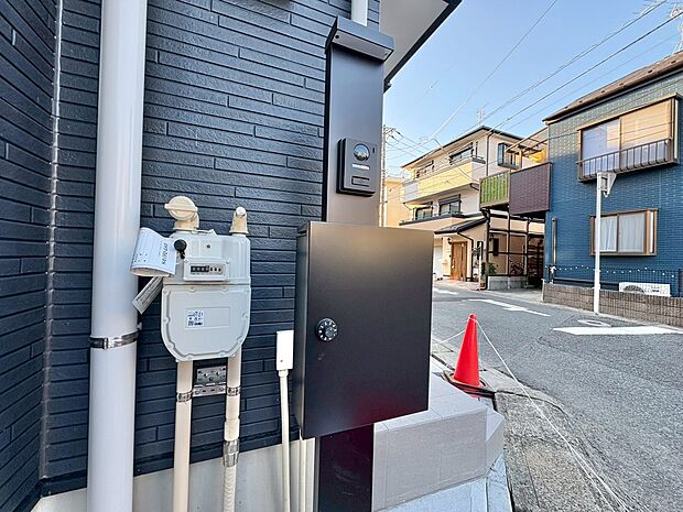 郵便物を受け取るための郵便受け。