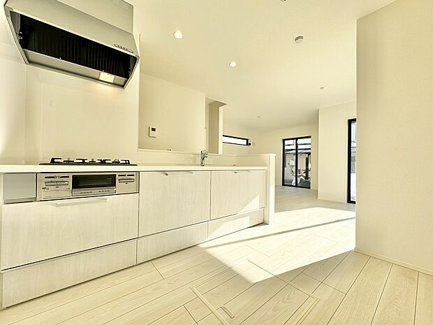 スマートな意匠と充実の機能を備えたキッチンが、暮らしにおいしい彩りを添えます。