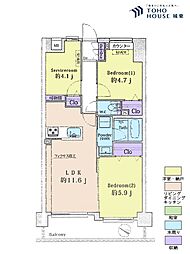 間取図画像 2SLDK