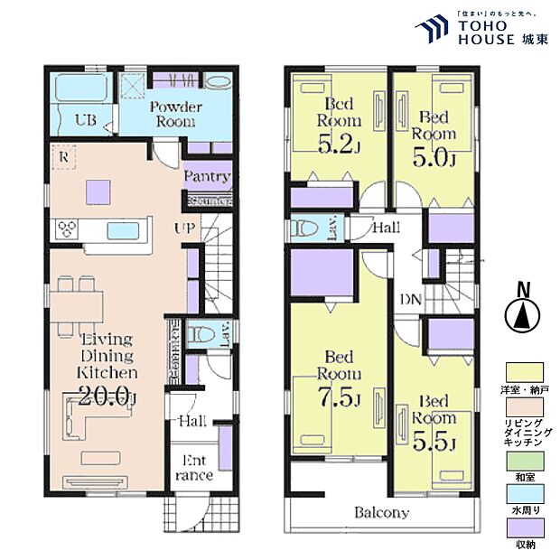 4ＬＤＫ、土地面積126．1平米、建物面積109．3平米
