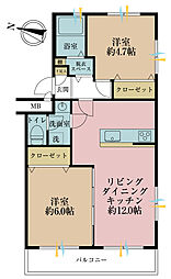 間取図画像 2LDK