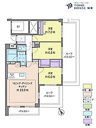 エクセルシオール新桜台 3LDKの間取図画像