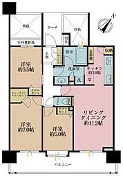 ライフピア三郷中央 3LDKの間取図画像