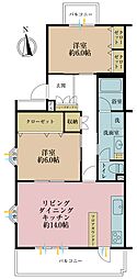 光が丘パークタウンゆりの木通り南1-6-4 2LDKの間取図画像