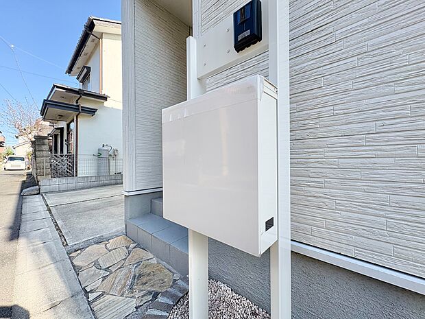 郵便物を受け取るための郵便受けも、きちんと管理されています。