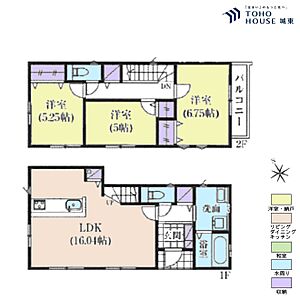 間取り:3LDK、土地面積108.71平米、建物面積83.65平米 間取り:3LDK、土地面積108.71平米、建物面積83.65平米