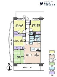 レーベンハイム戸田公園アクアシティ 4LDKの間取図画像