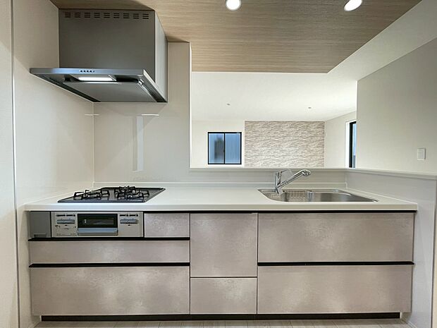 スマートな意匠と充実の機能を備えたキッチンが、暮らしにおいしい彩りを添えます。