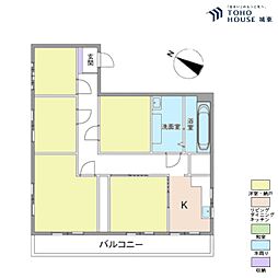 鈴音ビル南大塚台マンション 5Kの間取図画像