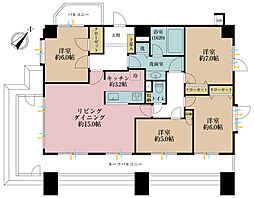 ナイスアーバン東小岩 4LDKの間取図画像