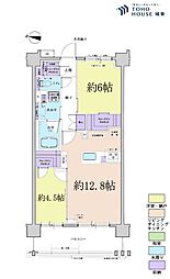 ワザック西新井大師西 2LDKの間取図画像