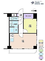 ライオンズマンション西日暮里 1LDKの間取図画像