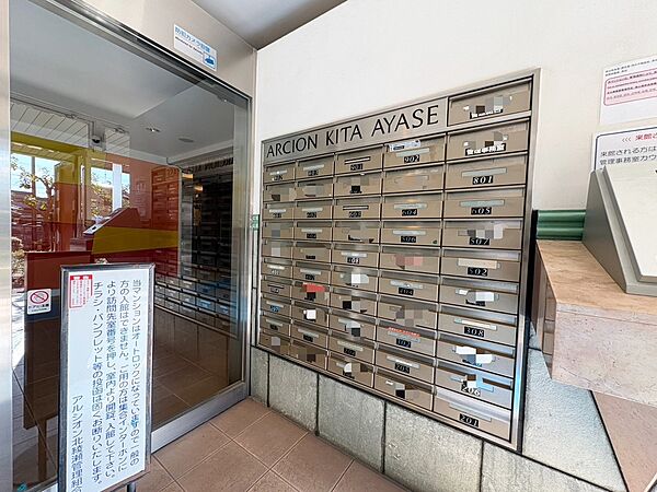 郵便物を受け取るための郵便受けも、きちんと管理されています。