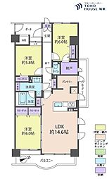 モアステージ市川 3LDKの間取図画像