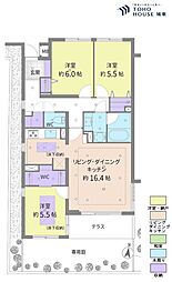 平和台ガーデンハウス 3SLDKの間取図画像