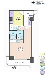ライオンズマンション蓮沼 1LDKの間取図画像