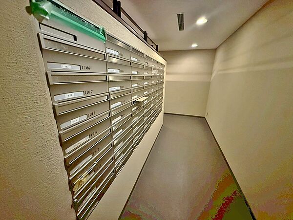 郵便物を受け取るための郵便受けも、きちんと管理されています。