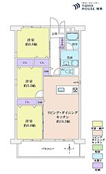 メゾン新郷 3LDKの間取図画像