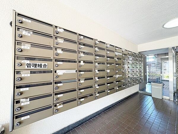 郵便物を受け取るための郵便受けも、きちんと管理されています。