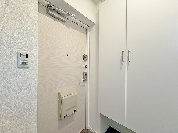 シューズボックスを完備した玄関です。