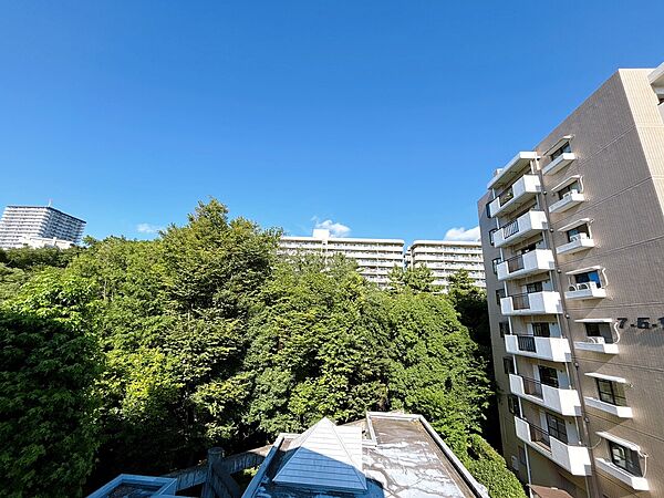 窓を開けると広がる青空。心をリフレッシュして日々を過ごしていきましょう。