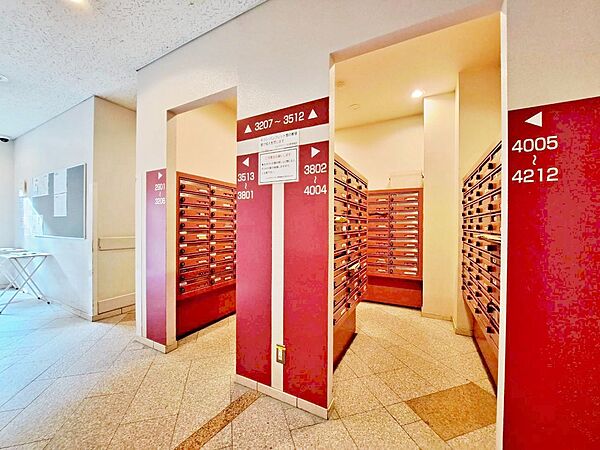 郵便物を受け取るための郵便受けも、きちんと管理されています。