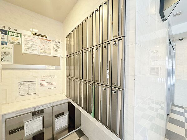 郵便物を受け取るための郵便受けも、きちんと管理されています。