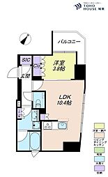 エクセレントシティ南行徳駅前 1LDKの間取図画像
