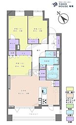ローズガーデンアークス行徳 3LDKの間取図画像