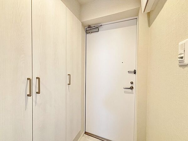 シューズボックスを完備した玄関です。
