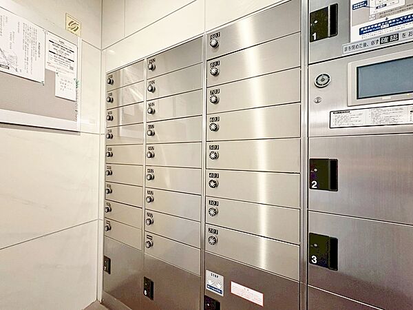 郵便物を受け取るための郵便受けも、きちんと管理されています。