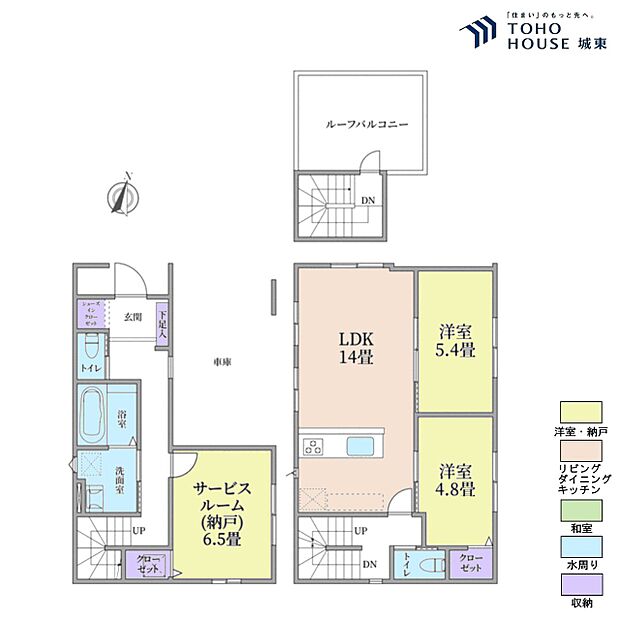 2SLDK、土地面積93.8平米、建物面積100.91平米