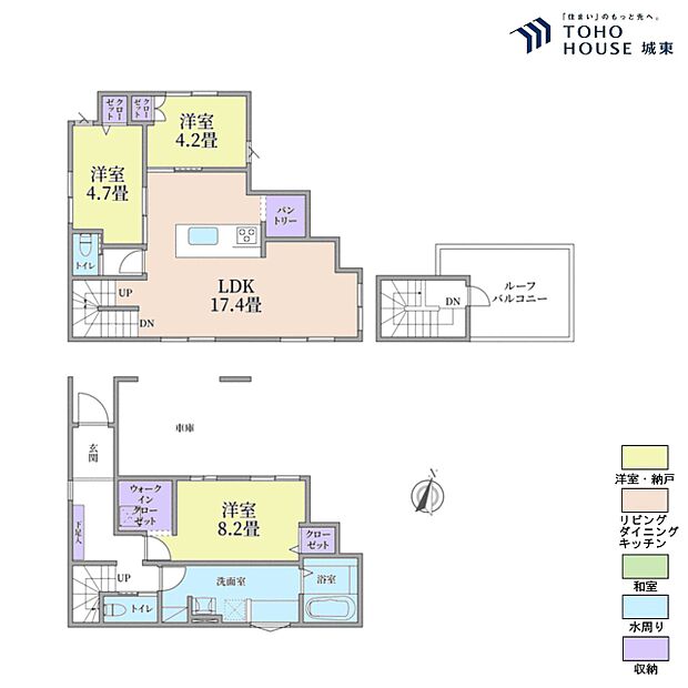 3LDK、土地面積84.41平米、建物面積105.67平米