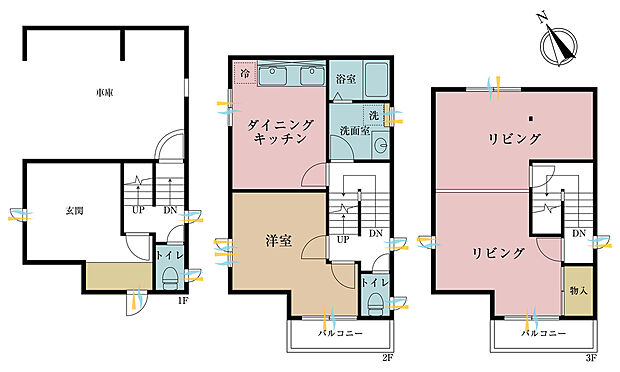 1DK+L、土地面積58.53平米、建物面積111.74平米