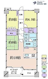 グランシティ亀有 3LDKの間取図画像