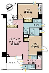ブランクレア代々木公園 2LDKの間取図画像