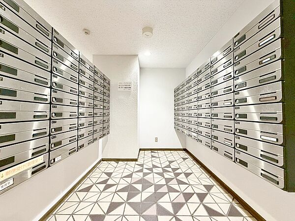 郵便物を受け取るための郵便受けも、きちんと管理されています。