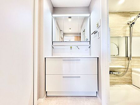 何かと物が増える場所だからこそ、スッキリと見映えの良い空間に。