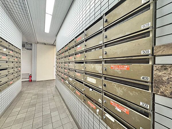 郵便物を受け取るための郵便受けも、きちんと管理されています。