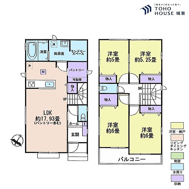 4ＬＤＫ、土地面積135．06平米、建物面積97．19平米