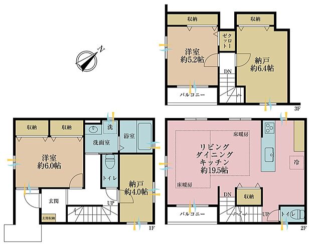 2ＳＳＬＤＫ、土地面積92．01平米、建物面積105．98