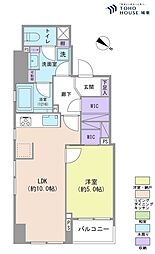 グランスイート月島リエール 1LDKの間取図画像