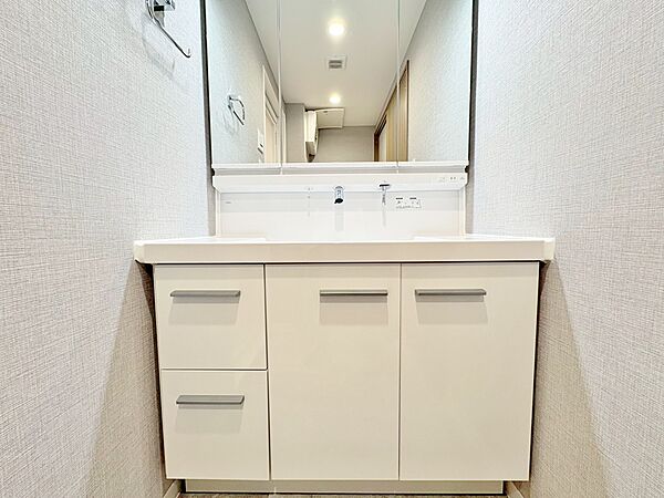 何かと物が増える場所だからこそ、スッキリと見映えの良い空間に。