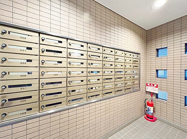 郵便物を受け取るための郵便受けも、きちんと管理されています。