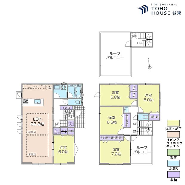 5LDK、土地面積132.96平米、建物面積133.91平米