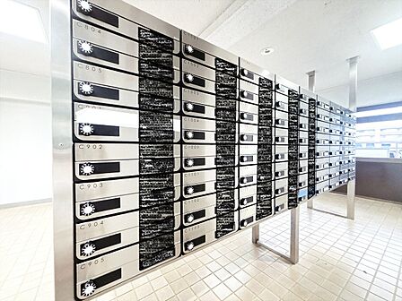 郵便物を受け取るための郵便受けも、きちんと管理されています。