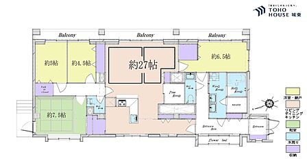 4LDK 間取り