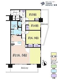 グランフィーネ加賀 4LDKの間取図画像