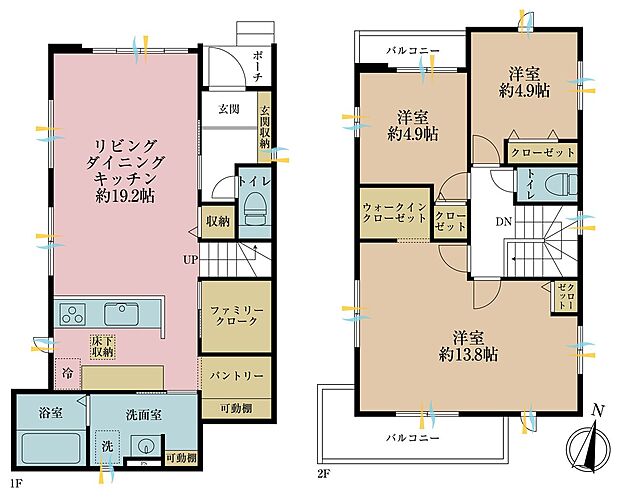 3ＬＤＫ、土地面積112．16平米、建物面積101．86平米